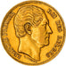 Moneda, Bélgica, Leopold I, 20 Francs, 1865, MBC, Oro, KM:23