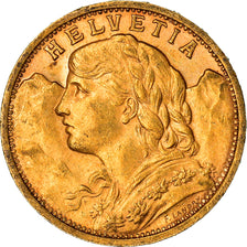 Moeda, Suíça, 20 Francs, 1899, Bern, AU(55-58), Dourado, KM:35.1