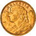 Coin, Switzerland, 20 Francs, 1899, Bern, AU(55-58), Gold, KM:35.1