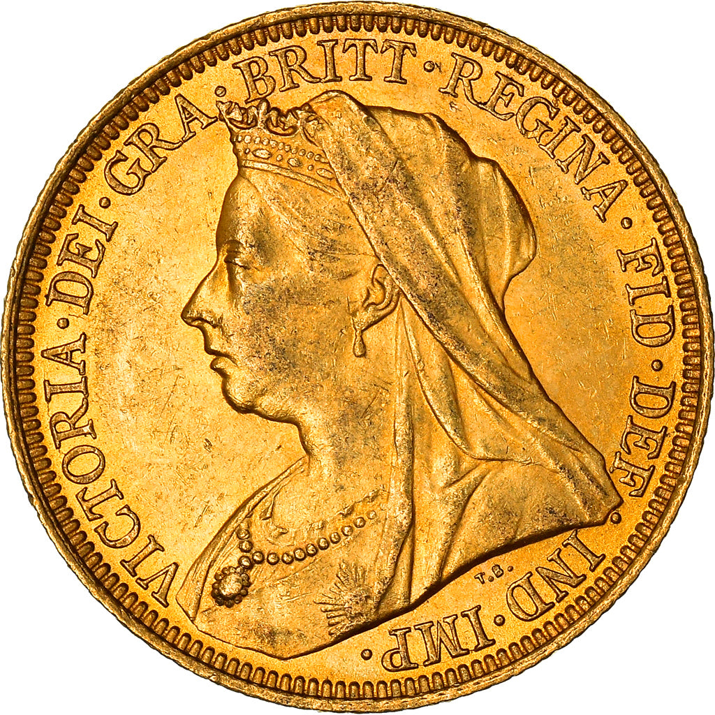 Moneda, Australia, Victoria, Sovereign, 1895, Sydney, EBC, Oro, KM:13