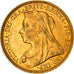 Moneda, Australia, Victoria, Sovereign, 1895, Sydney, EBC, Oro, KM:13