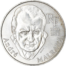 Moneta, Francja, André Malraux, 100 Francs, 1997, MS(60-62), Srebro, KM:1188