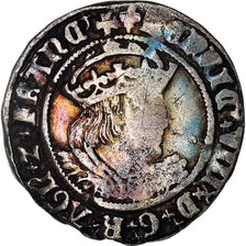 Monnaie, Grande-Bretagne, Henry VIII, Groat, 1538-1541, Londres, TB+, Argent