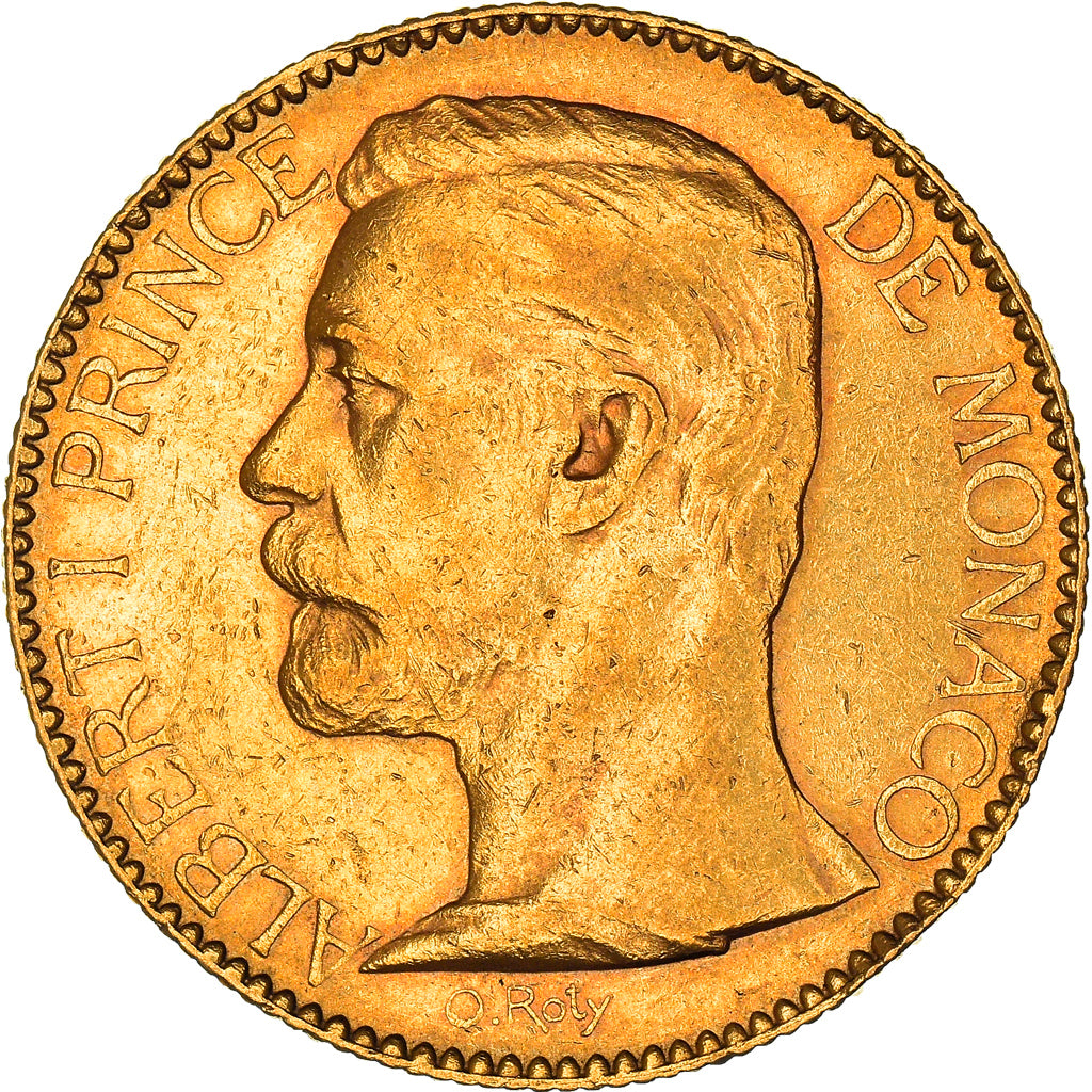 Monnaie, Monaco, Albert I, 100 Francs, Cent, 1891, Paris, TTB+, Or, KM:105