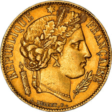 Moneda, Francia, Cérès, 20 Francs, 1850, Paris, MBC+, Oro, KM:762