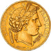 Moneta, Francja, Cérès, 20 Francs, 1850, Paris, AU(55-58), Złoto, KM:762