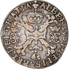 Coin, Belgium, BRABANT, Albert & Isabella, 1/2 Patagon, Brussels, VF(30-35)