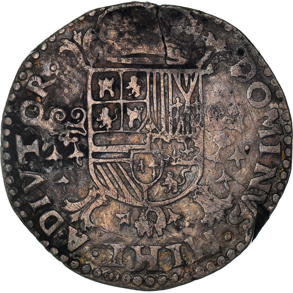 Coin, Spanish Netherlands, Philip II, 1/2 Philipsdaalder, 1/2 Ecu, 1586, Arras