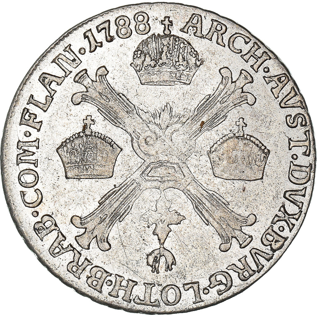 Munten, NEDERLANDS OOSTENRIJK, Joseph II, 1/4 Kronenthaler, 1788, Günzburg, ZF