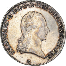 Moeda, Países Baixos Austríacos, Franz II, 1/4 Kronenthaler, 1793, Kremnitz