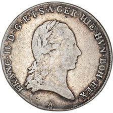Coin, AUSTRIAN NETHERLANDS, Franz II, 1/4 Kronenthaler, 1794, Vienna, VF(30-35)