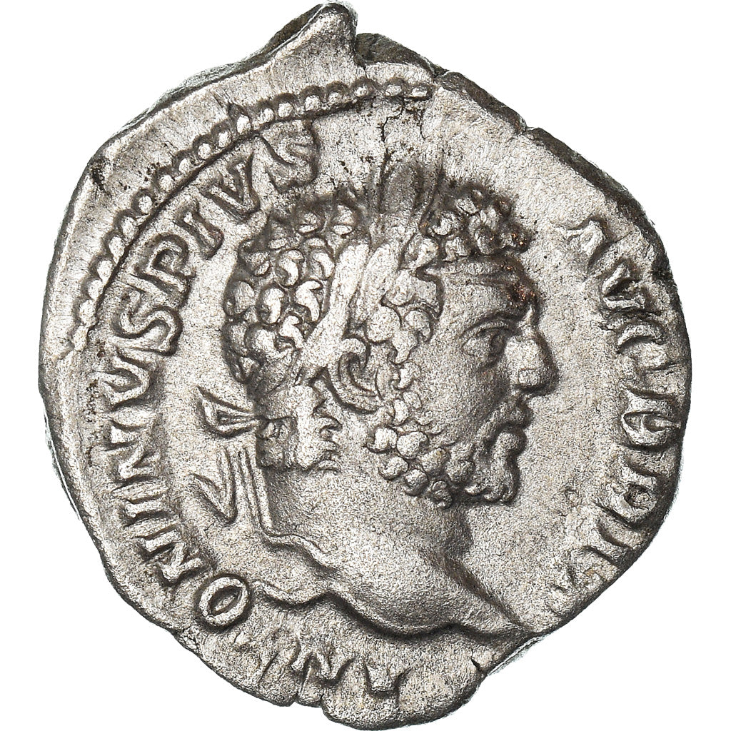 Coin, Caracalla, Denarius, 212, Rome, AU(50-53), Silver, RIC:192