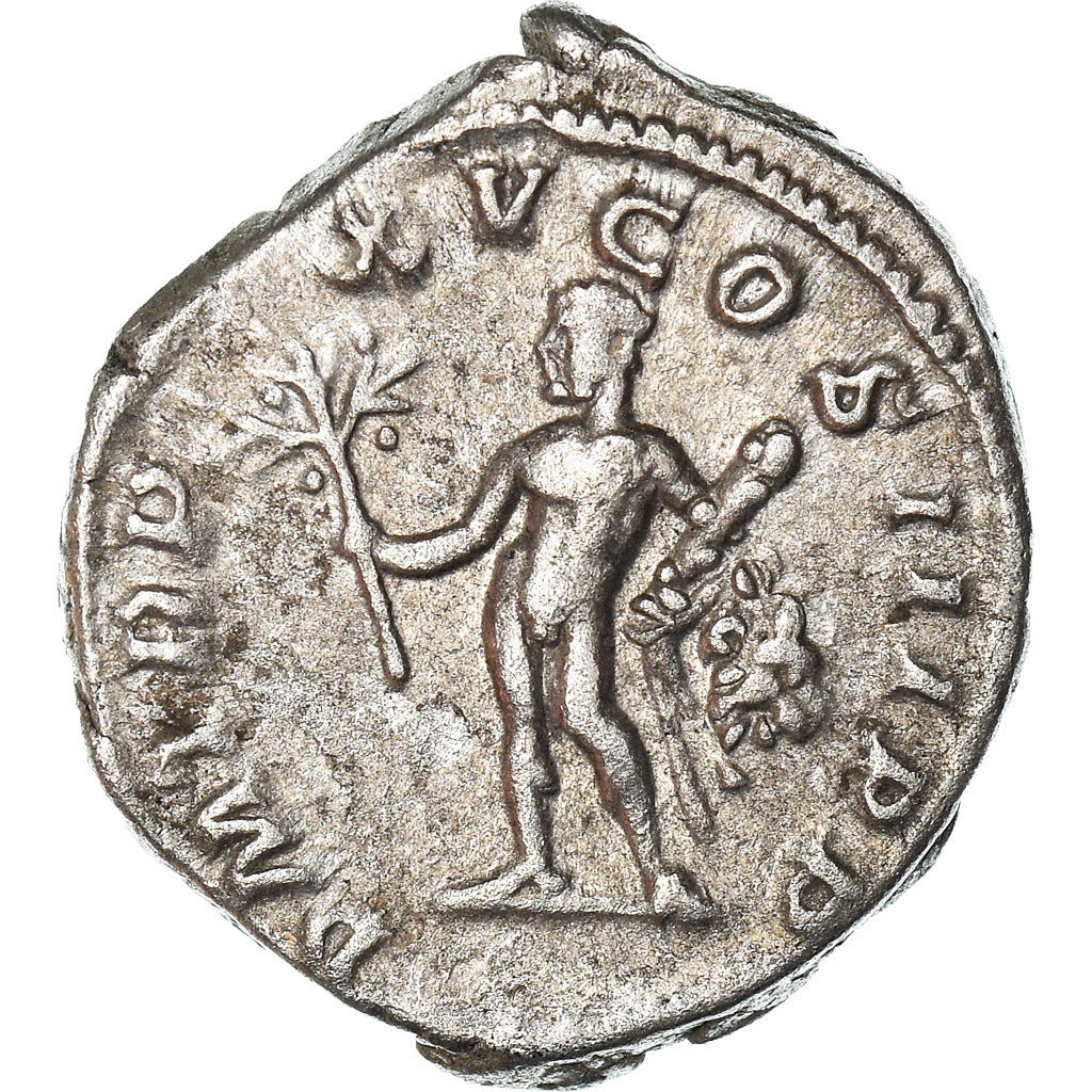 Coin, Caracalla, Denarius, 212, Rome, AU(50-53), Silver, RIC:192
