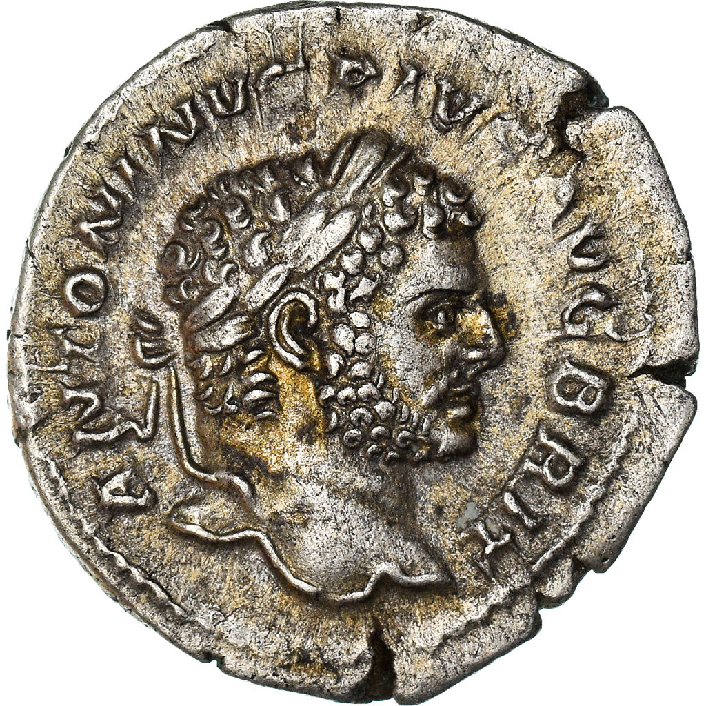 Coin, Caracalla, Denarius, 212, Rome, AU(50-53), Silver, RIC:192