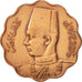 Egitto, Farouk, 5 Milliemes, 1943, British Royal Mint, BB, Bronzo, KM:360