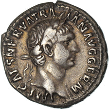 Coin, Trajan, Denarius, 98-99, Rome, AU(50-53), Silver, RIC:10