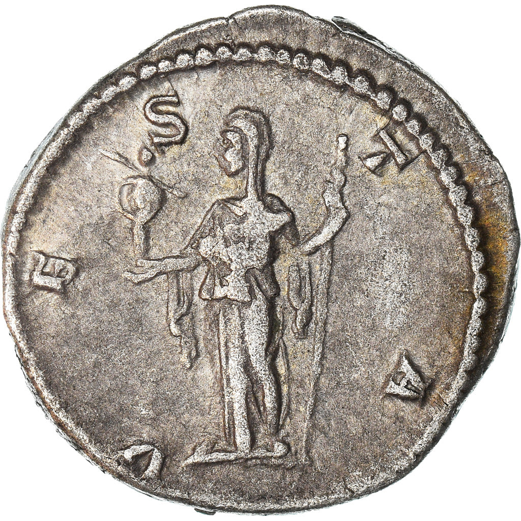 Coin, Julia Domna, Denarius, 211-217, Rome, AU(50-53), Silver, RIC:390