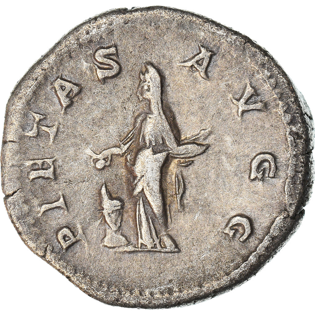 Coin, Julia Domna, Denarius, 204, Roma, AU(50-53), Silver, RIC:572