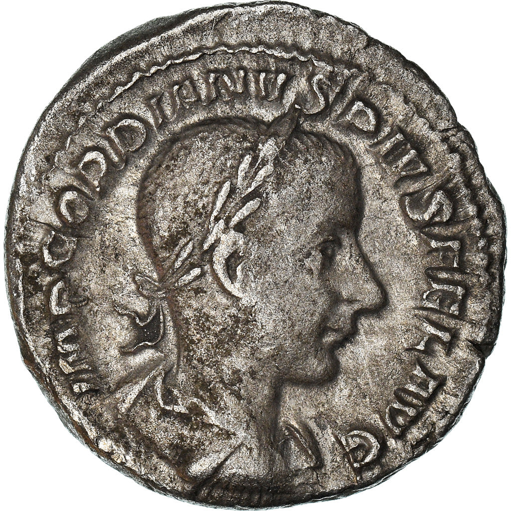 Coin, Gordian III, Denarius, 241, Roma, AU(55-58), Silver, RIC:131