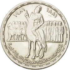 Egitto, Pound, 1981, SPL, Argento, KM:530