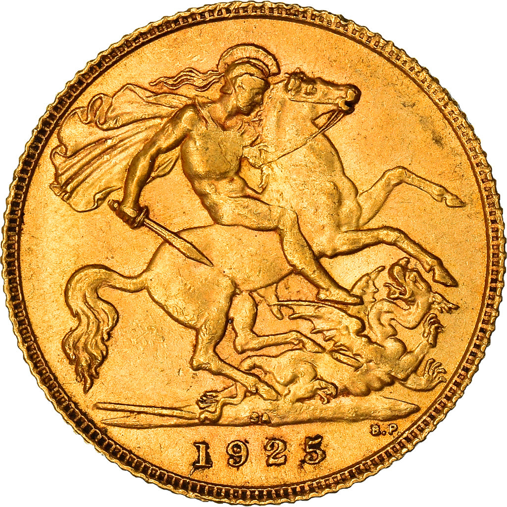 Moneda, Sudáfrica, George V, 1/2 Sovereign, 1925, Pretoria, EBC, Oro, KM:20
