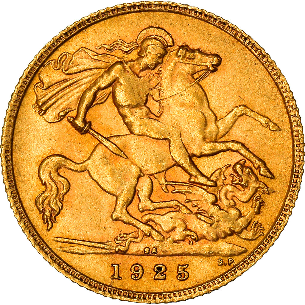 Moneda, Sudáfrica, George V, 1/2 Sovereign, 1925, Pretoria, EBC, Oro, KM:20