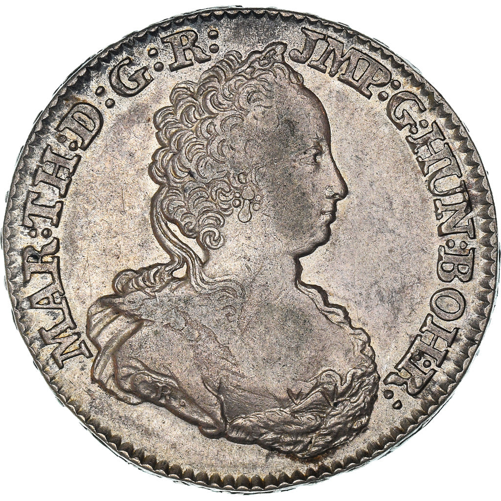 Coin, AUSTRIAN NETHERLANDS, Maria Theresa, 1/2 Ducaton, 1751, Antwerp