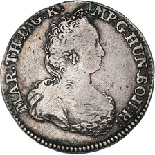Monnaie, AUSTRIAN NETHERLANDS, Maria Theresa, 1/2 Ducaton, 1751, Bruges, TB+