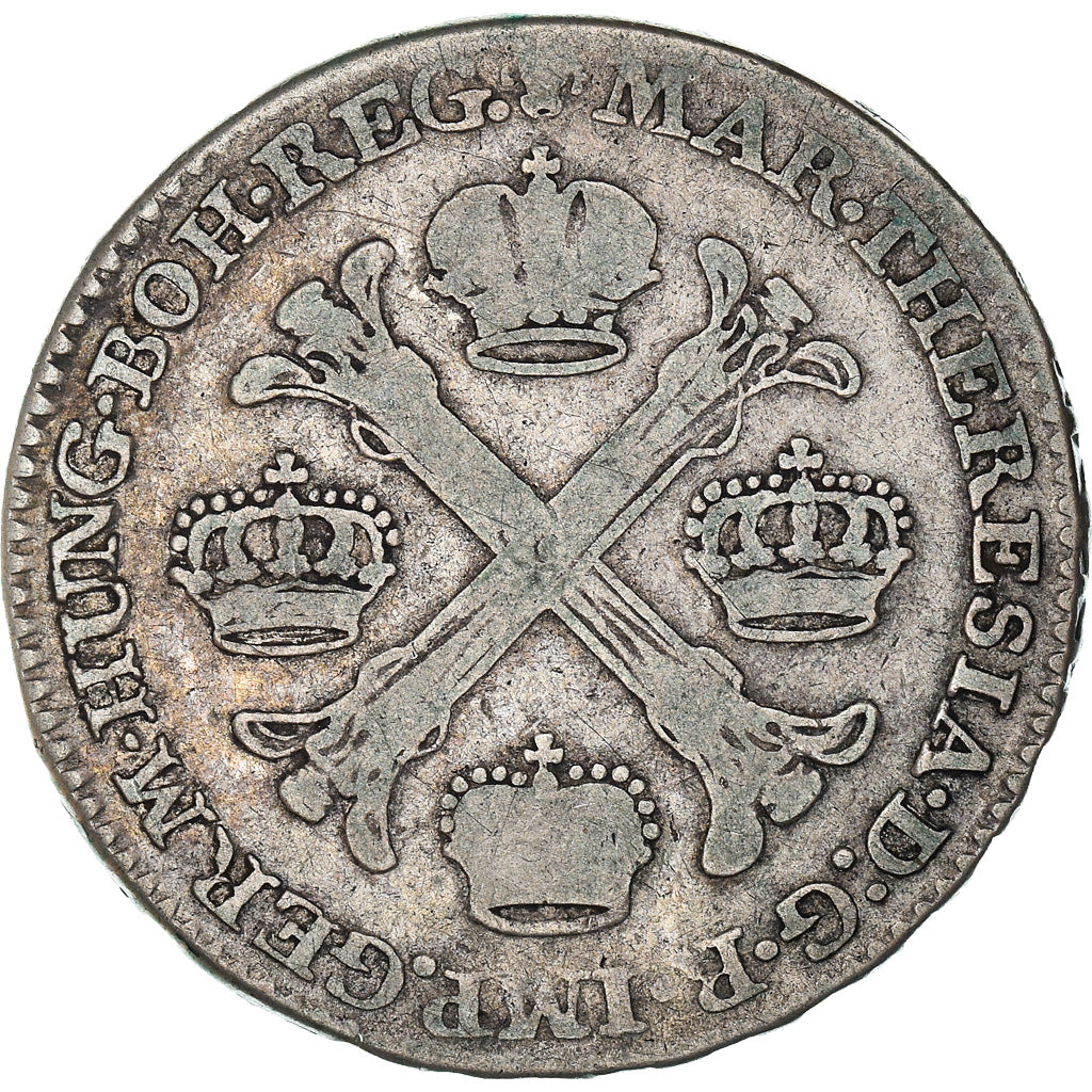 Coin, AUSTRIAN NETHERLANDS, Maria Theresa, 1/2 Kronenthaler, 1772, Bruxelles