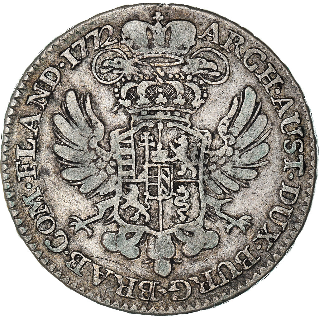 Coin, AUSTRIAN NETHERLANDS, Maria Theresa, 1/2 Kronenthaler, 1772, Bruxelles