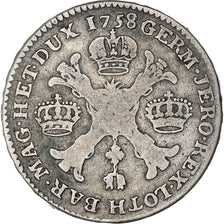 Monnaie, AUSTRIAN NETHERLANDS, Maria Theresa, 1/2 Kronenthaler, 1758, Bruxelles