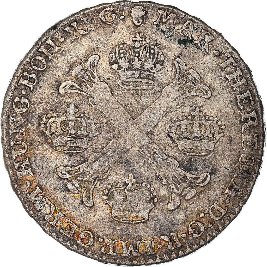 Moneta, NIDERLANDY AUSTRIACKIE, Maria Theresa, 1/2 Kronenthaler, 1759, Brussels