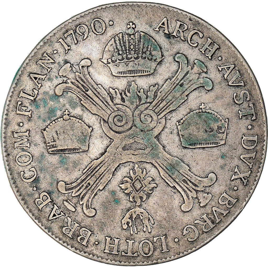 Coin, AUSTRIAN NETHERLANDS, Leopold II, 1/2 Kronenthaler, 1790, Vienne