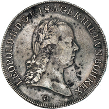 Moneta, NIDERLANDY AUSTRIACKIE, Leopold II, 1/2 Kronenthaler, 1791, Günzburg