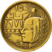Egypt, 10 Milliemes, 1979, EF(40-45), Brass, KM:465