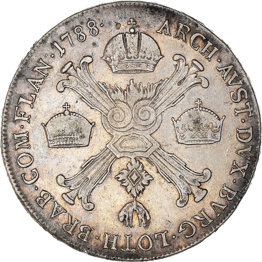 Coin, AUSTRIAN NETHERLANDS, Joseph II, 1/2 Kronenthaler, 1788, Vienna