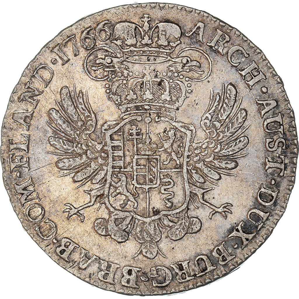 Coin, AUSTRIAN NETHERLANDS, Maria Theresa, 1/2 Kronenthaler, 1766, Bruxelles