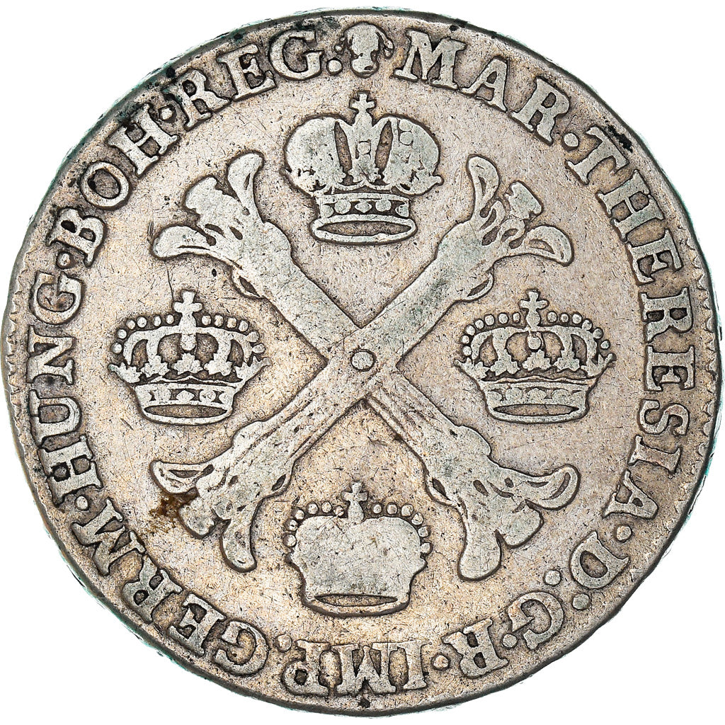 Coin, AUSTRIAN NETHERLANDS, Maria Theresa, 1/2 Kronenthaler, 1770, Bruxelles