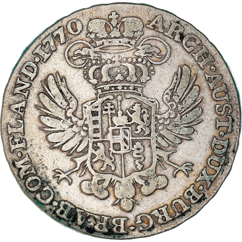 Coin, AUSTRIAN NETHERLANDS, Maria Theresa, 1/2 Kronenthaler, 1770, Bruxelles