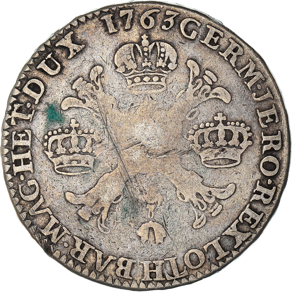 Coin, AUSTRIAN NETHERLANDS, Maria Theresa, 1/2 Kronenthaler, 1763, Brussels