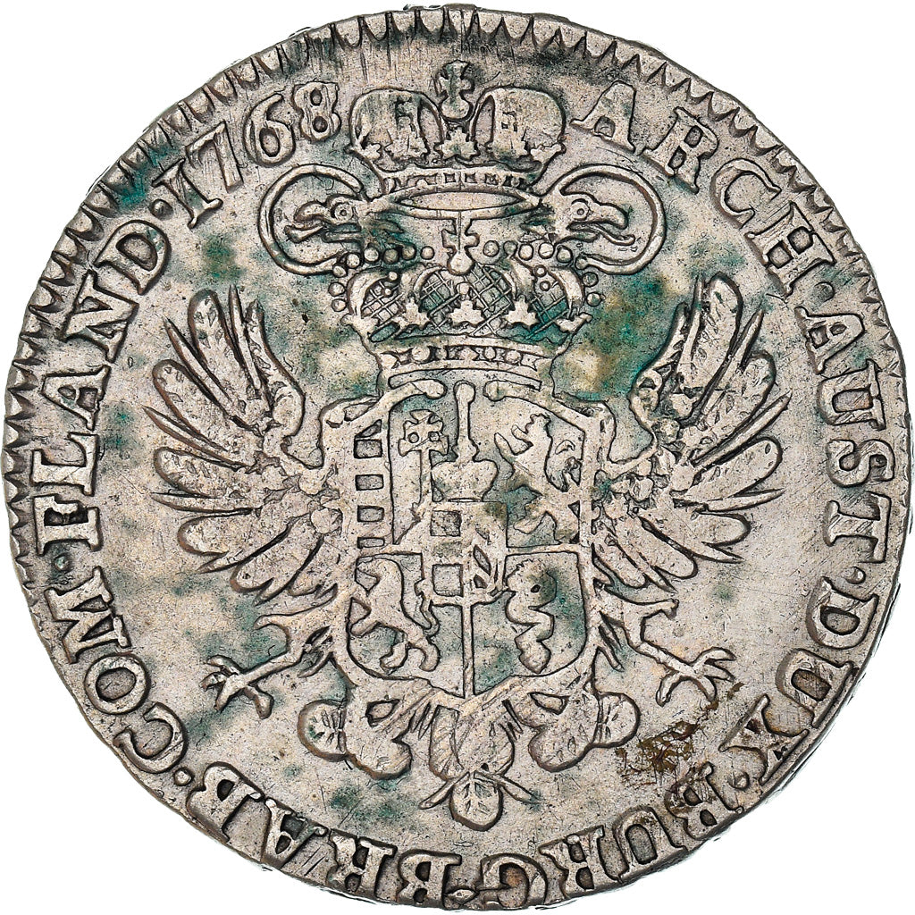 Coin, AUSTRIAN NETHERLANDS, Maria Theresa, 1/2 Kronenthaler, 1768, Bruxelles