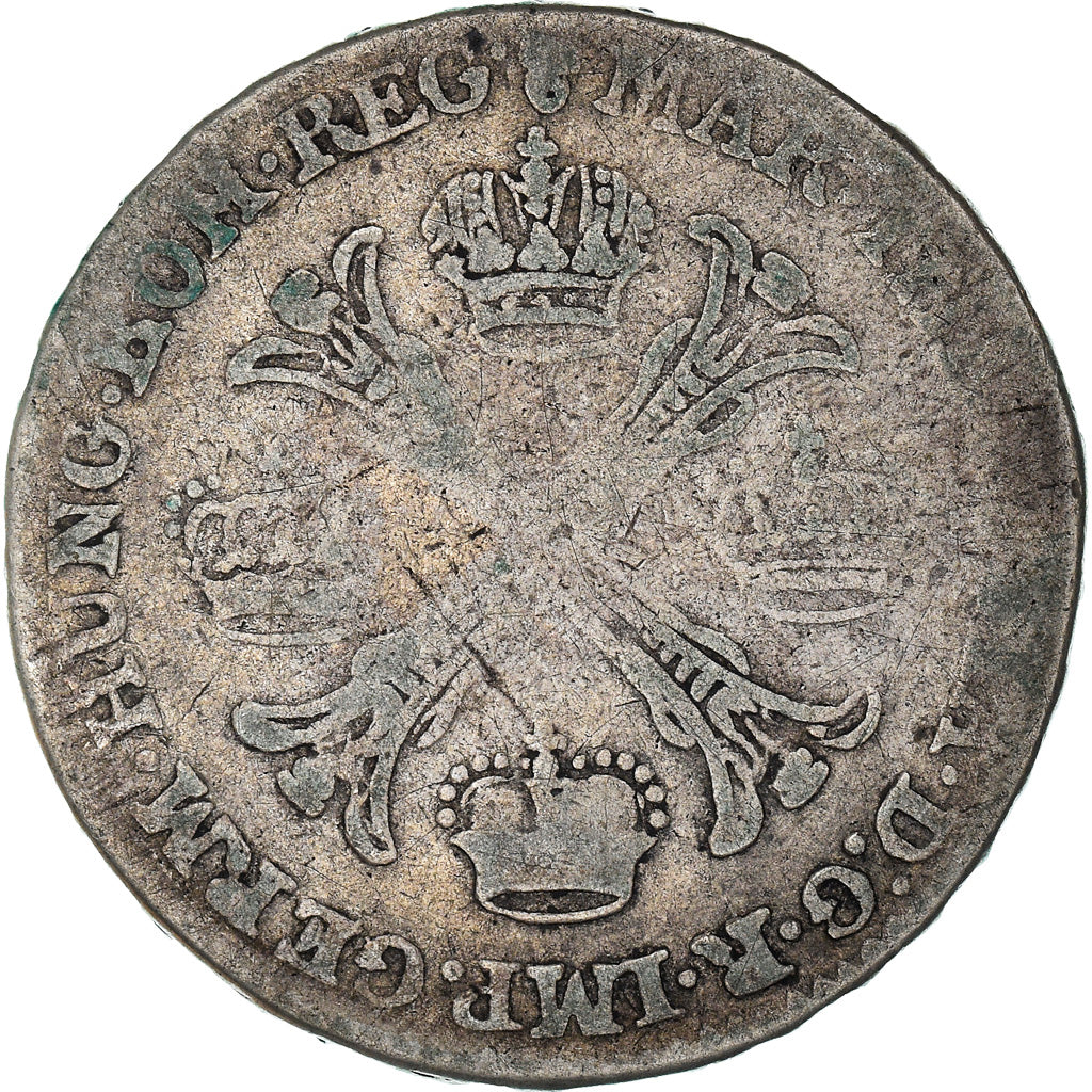 Münze, AUSTRIAN NETHERLANDS, Maria Theresa, 1/2 Kronenthaler, 1760, Bruxelles