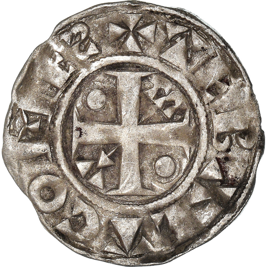 Coin, France, Champagne, Thibaut II, Denarius, Provins, EF(40-45), Silver