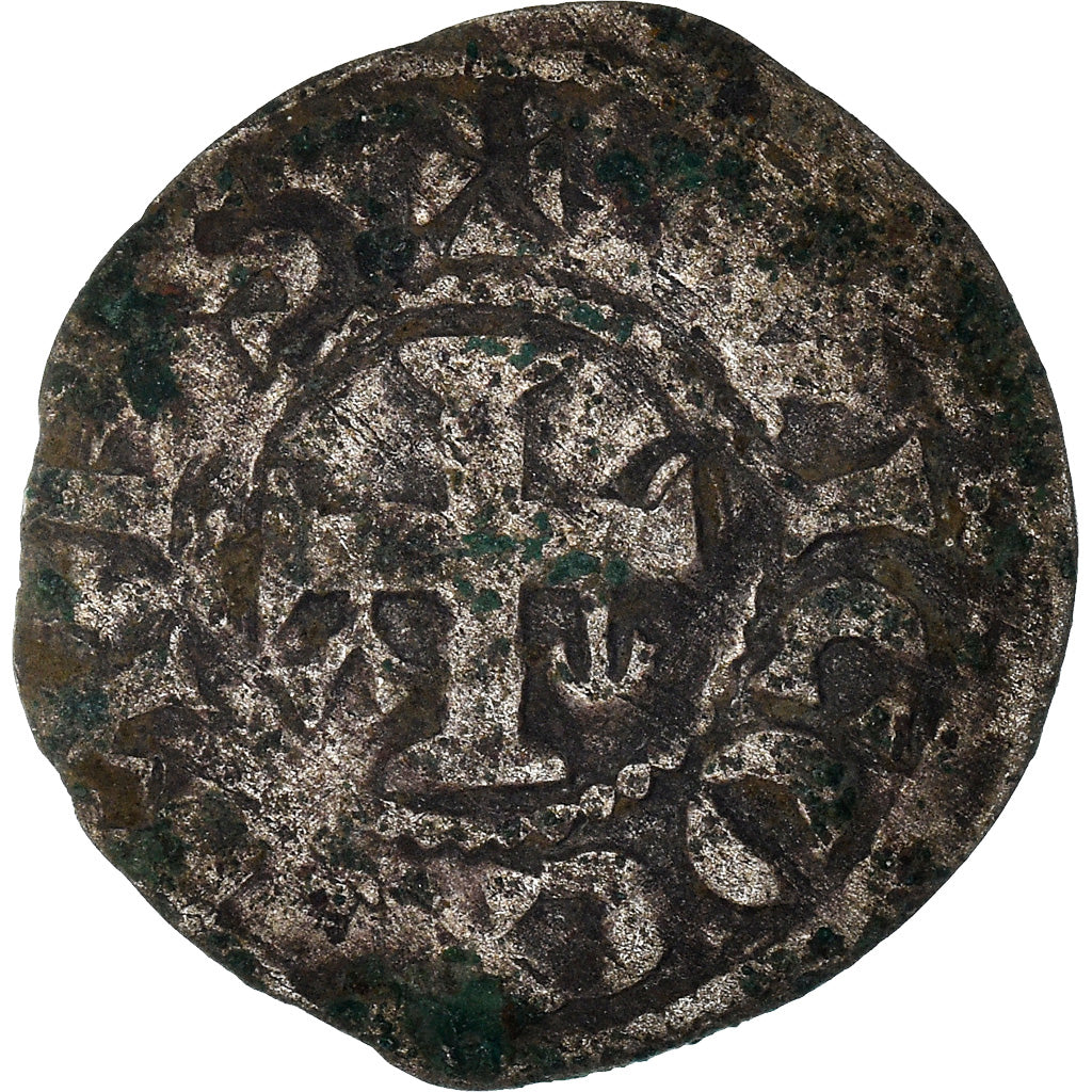 Moneta, Francja, Anjou, Foulques V, Denarius, Angers, F(12-15), Srebro