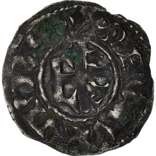 Moneta, Francja, Anjou, Foulques V, Denarius, Angers, VF(20-25), Srebro