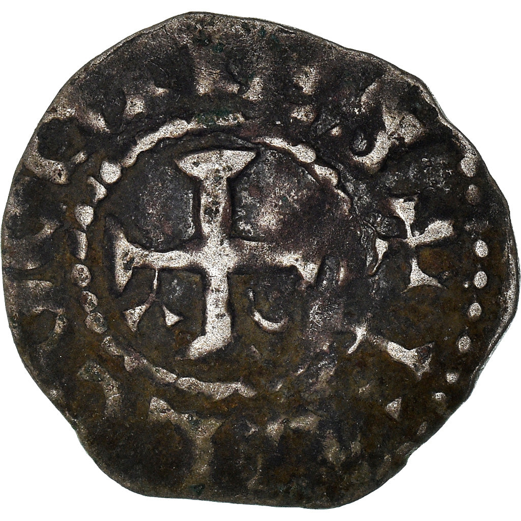 Munten, Frankrijk, Anjou, Foulques V, Denarius, Angers, ZG+, Zilver, Boudeau:153