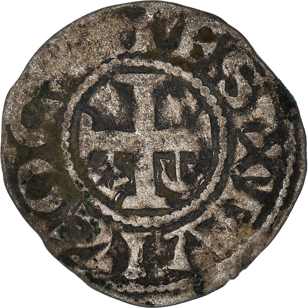 Coin, France, Anjou, Foulques V, Denarius, Angers, VF(20-25), Silver