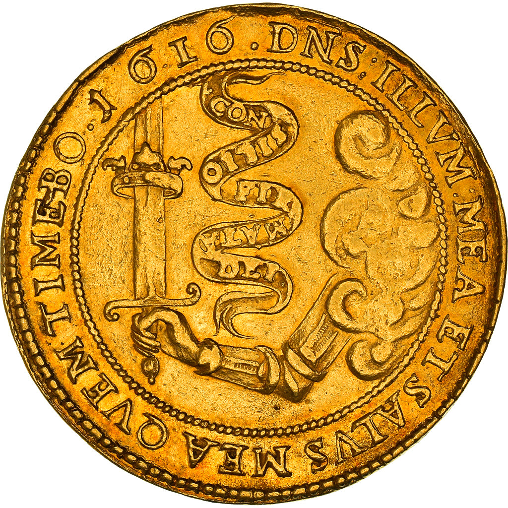 Monnaie, TRANSYLVANIA, Gabriel Bethlen, 10 Ducat, 1616, Klausenburg, SUP, Or