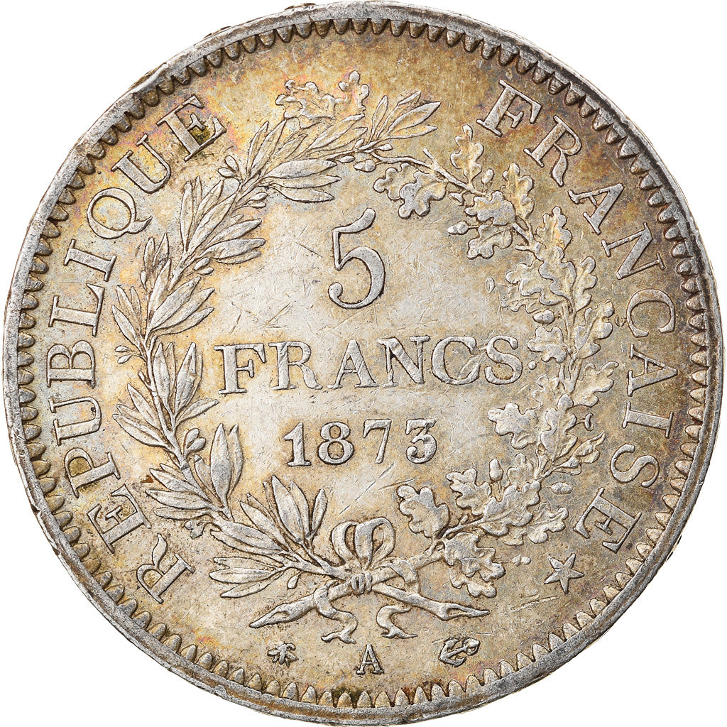 Monnaie, France, Hercule, 5 Francs, 1873, Paris, TTB+, Argent, Gadoury:745a