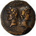 Moneda, Augustus & Agrippa, Dupondius, 10-14 AD, Nemausus, MBC, Bronce, RIC:160